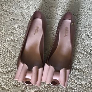 Mini Melissa pick ballet slippers with bow